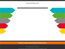 Tablet Screenshot of luxeclothing.com
